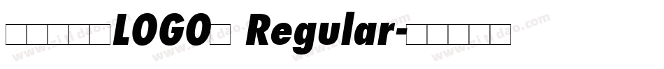 字体圈欣意LOGO体 Regular字体转换